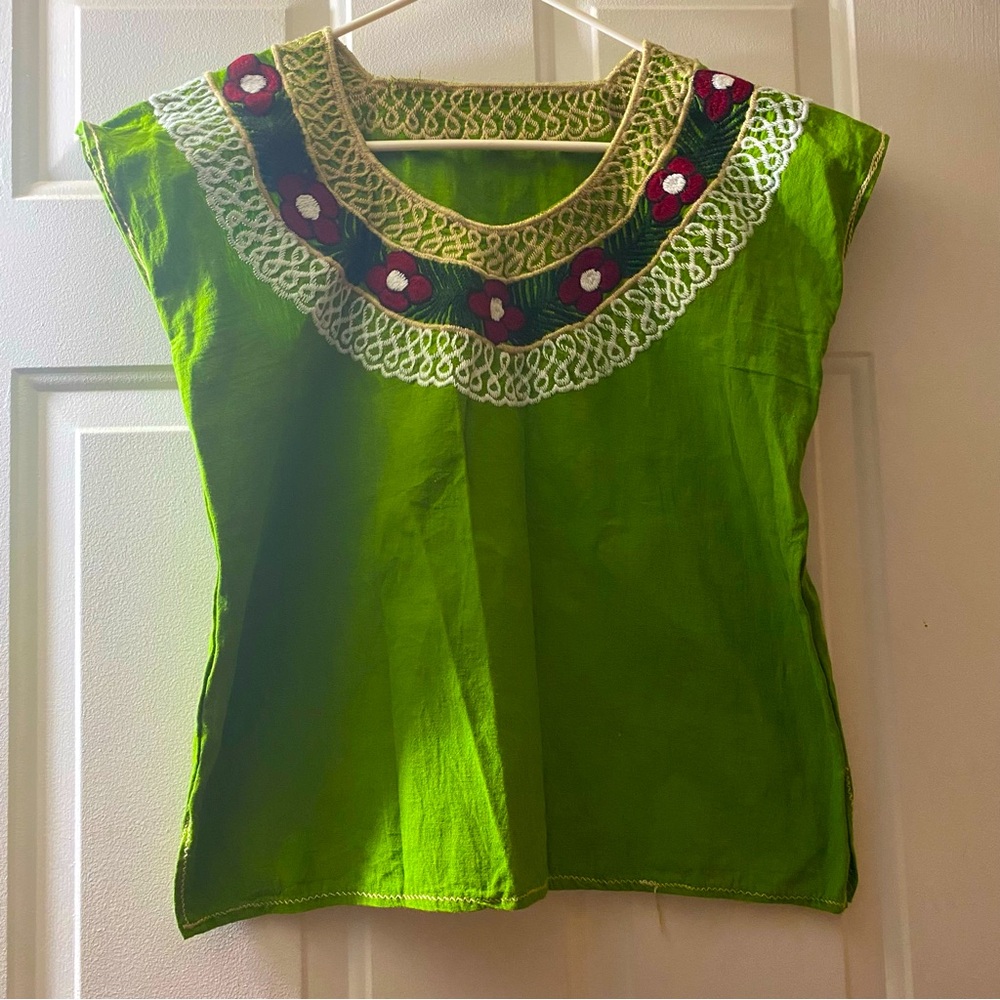 Authentic Mexican embroidered top